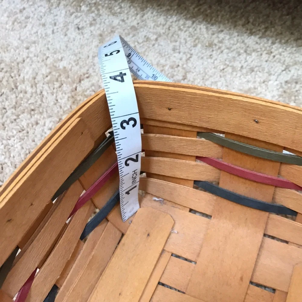 LONGABERGER 2000 handwoven warm bread basket